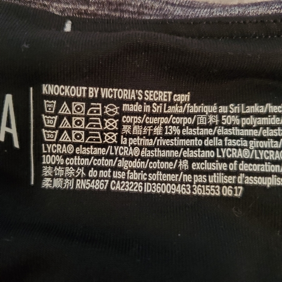 Victoria's Secret Sport | Black Marl Knockout Capri - Picture 6 of 6